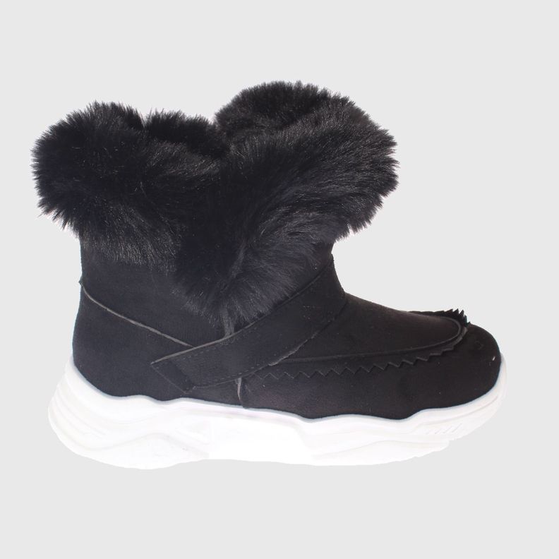 Bota Piel Negro Vía Franca Niña-3
