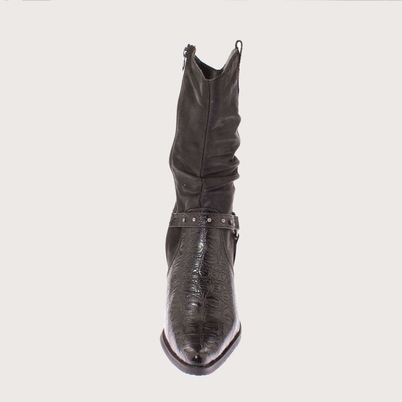 Bota Vaquera Negro Vía Franca Mujer Art: 52110BLACK-2