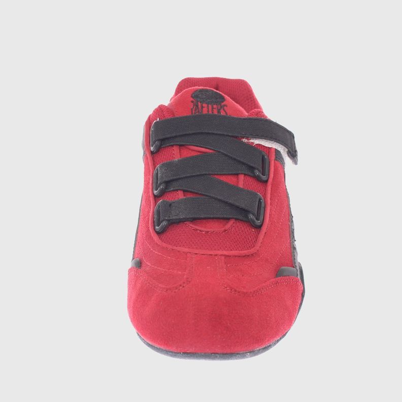 Zapatilla Rojo/Azul Vía Franca Mujer-2