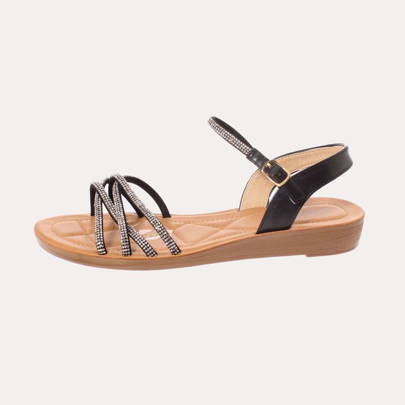 Sandalia Negro Vía Franca Mujer Art: 5KD50BLACK-1