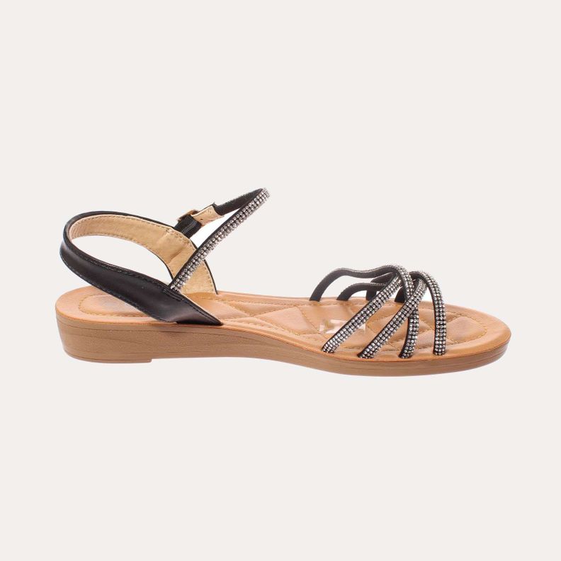 Sandalia Negro Vía Franca Mujer Art: 5KD50BLACK-3