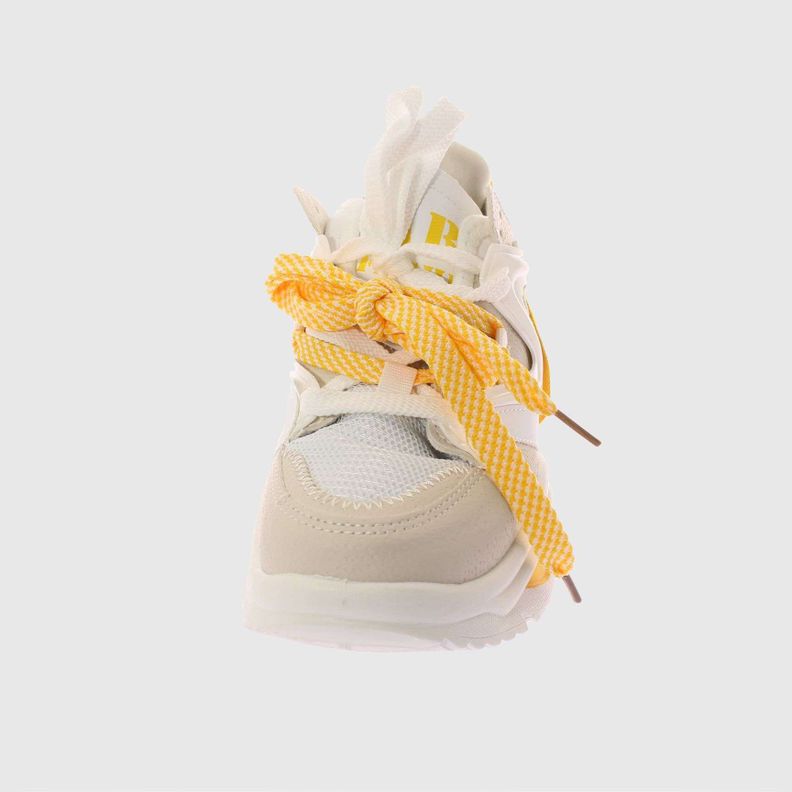 Zapatilla Blanco/Amarillo Vía Franca Mujer-2
