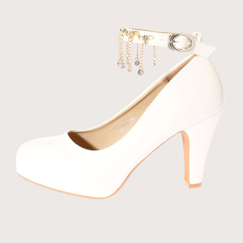 Zapato Fiesta Blanco Vía Franca Mujer Art: 56225WHITE-1