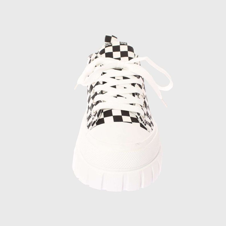 Zapatilla Lona Negro Vía Franca Mujer-2
