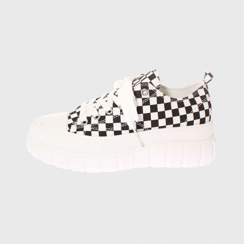 Zapatilla Lona Negro Vía Franca Mujer-4