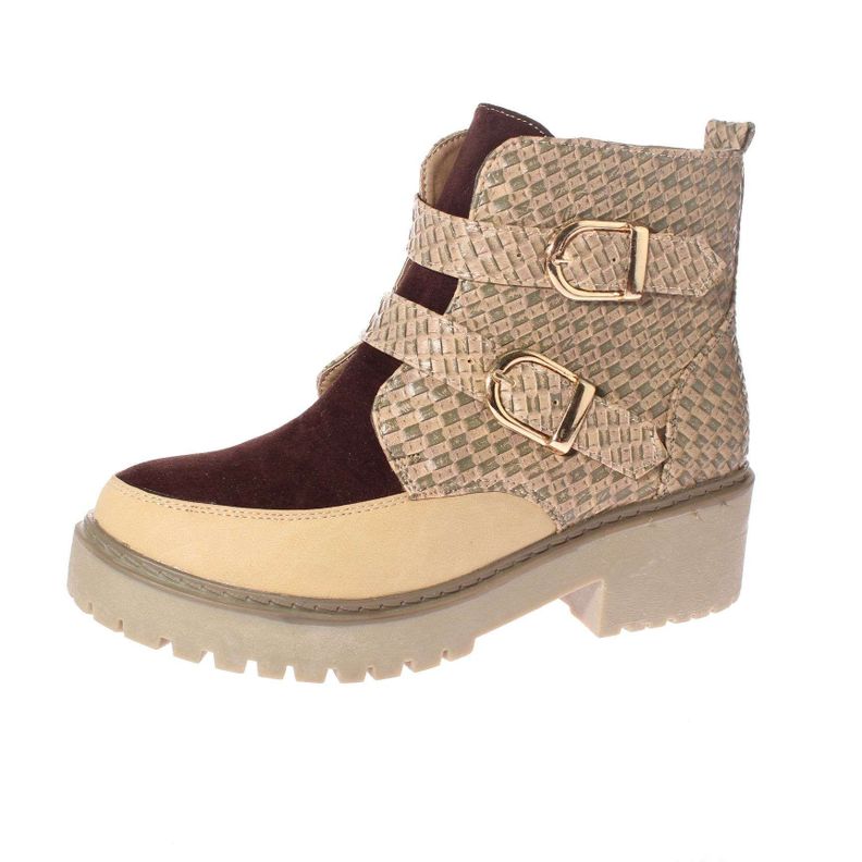 Botín Beige Vía Franca Mujer-0