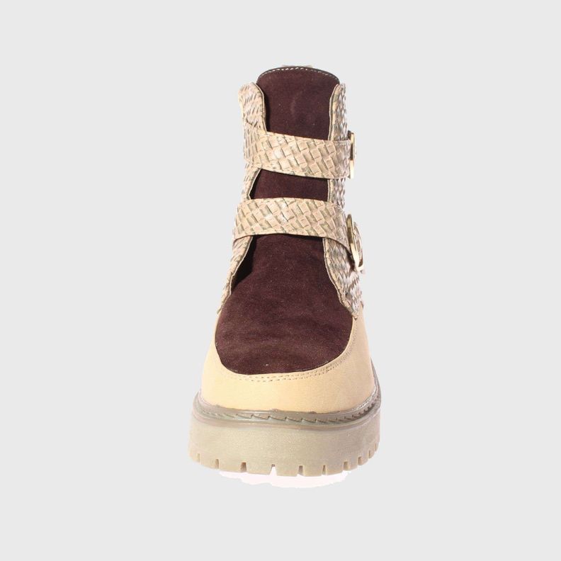 Botín Beige Vía Franca Mujer-2