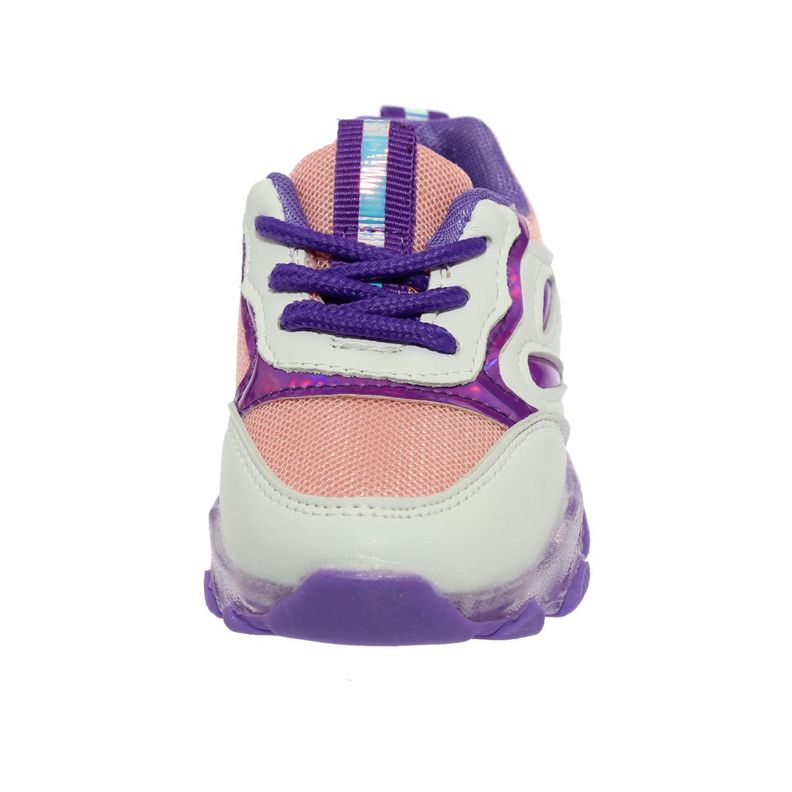 Zapatilla Con Luces Morado Vía Franca Niña-0