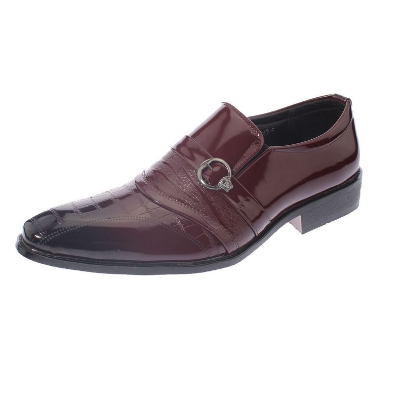 Zapato De Vestir Burdeo Vía Franca Hombre-0