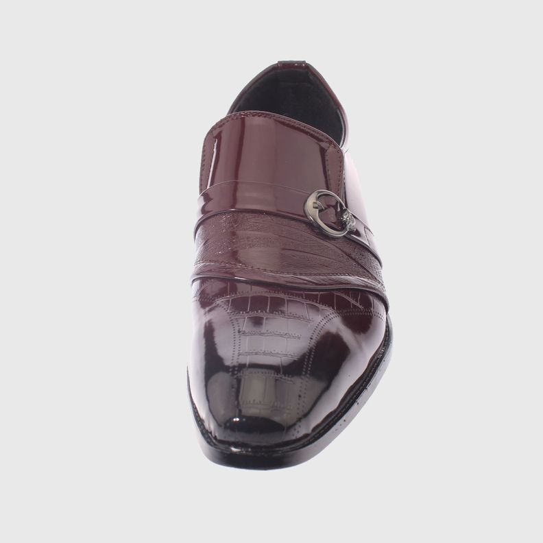 Zapato De Vestir Burdeo Vía Franca Hombre-2