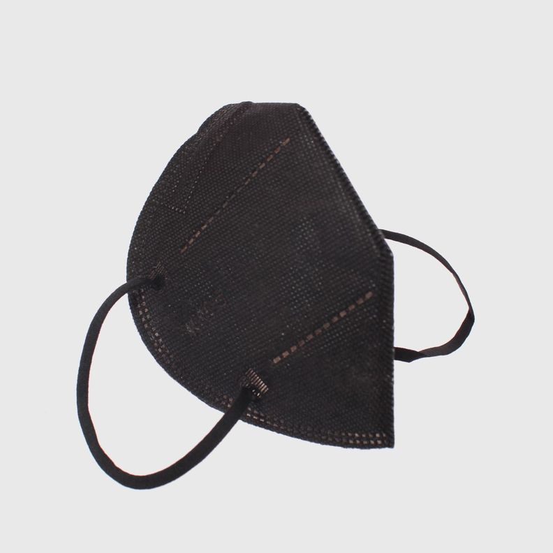 Pack 10 Mascarillas KN95 Negra Negro Vía Franca Unisex-2