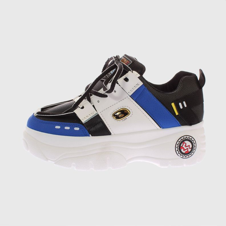 Zapatilla Plataforma Negro/Azul Vía Franca Mujer-1