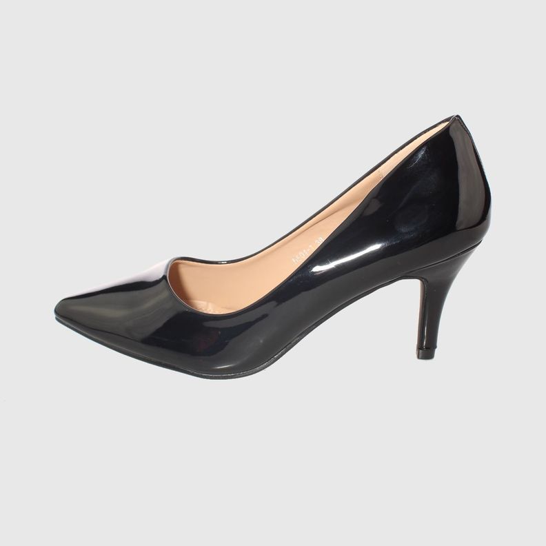 Zapato taco Negro Vía Franca Mujer-1