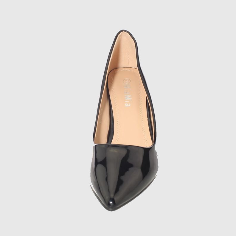Zapato taco Negro Vía Franca Mujer-2