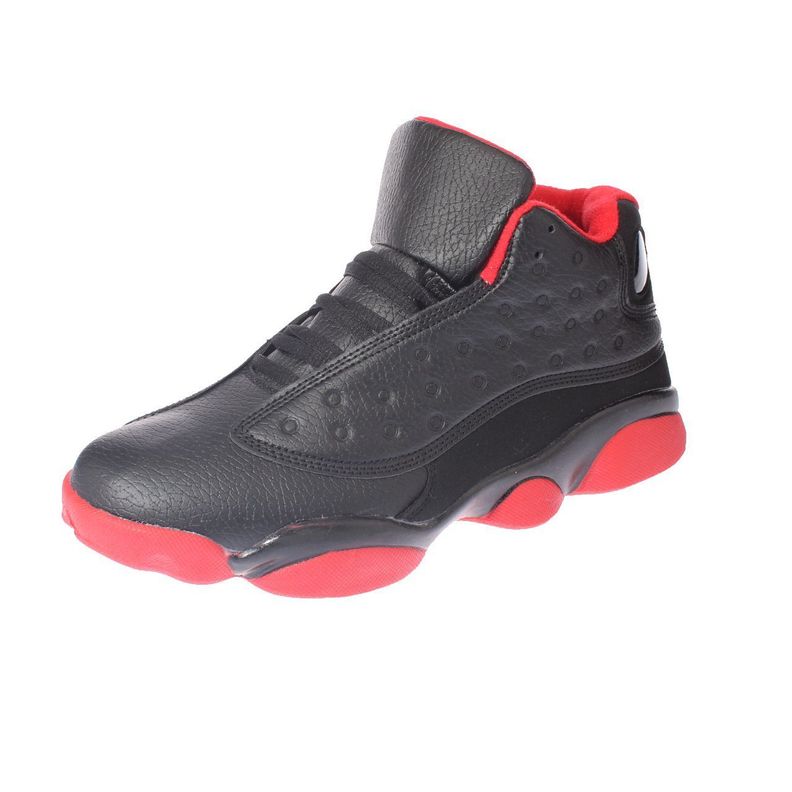 Zapatilla Caña Negro/Rojo Vía Franca Hombre-0
