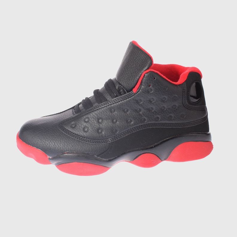 Zapatilla Caña Negro/Rojo Vía Franca Hombre-1