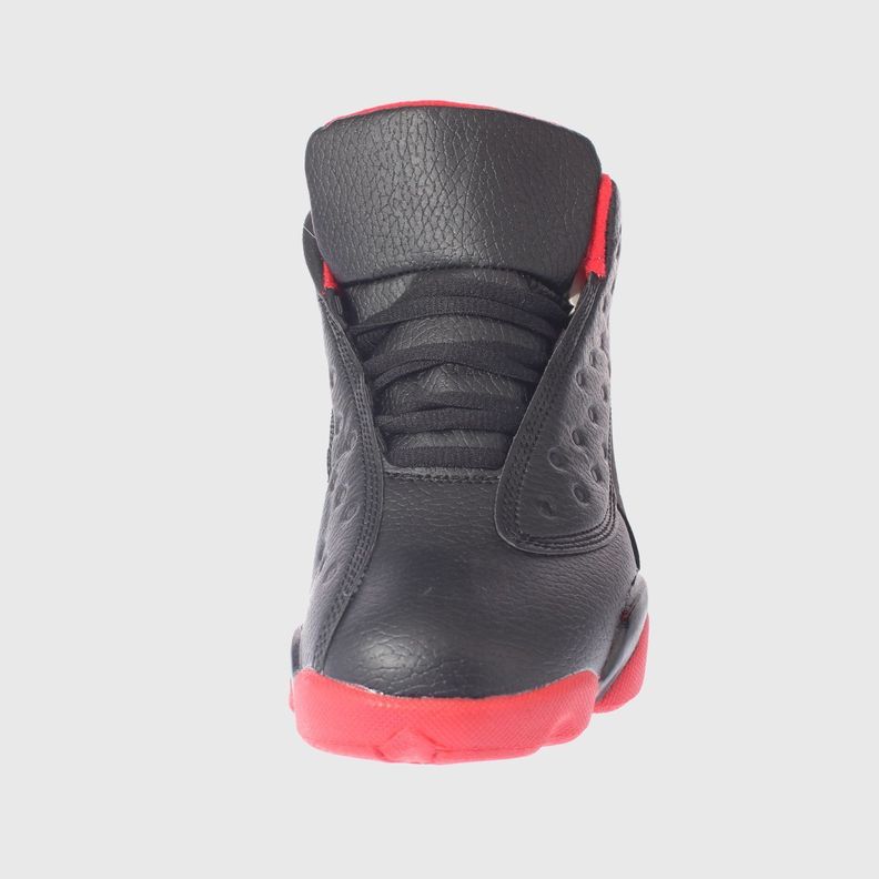 Zapatilla Caña Negro/Rojo Vía Franca Hombre-2