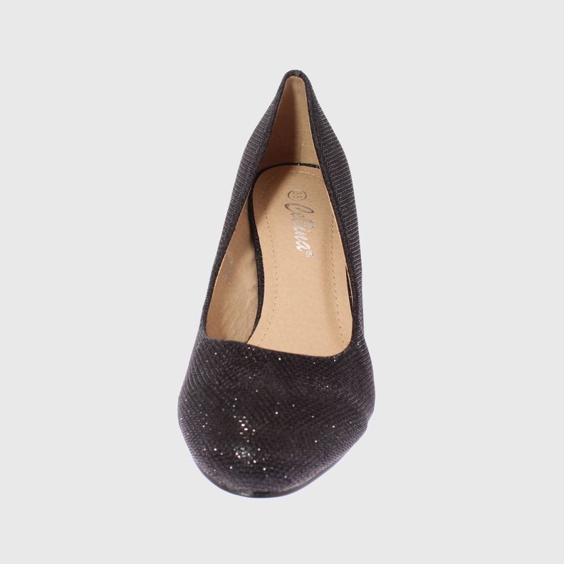 Zapato taco Negro Vía Franca Mujer-2