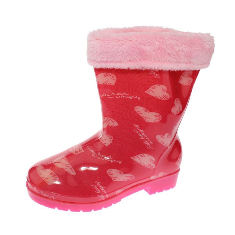 Bota LluVía Rojo Vía Franca Niña-0