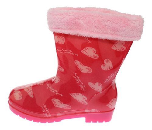 Bota LluVía Rojo Vía Franca Niña-4