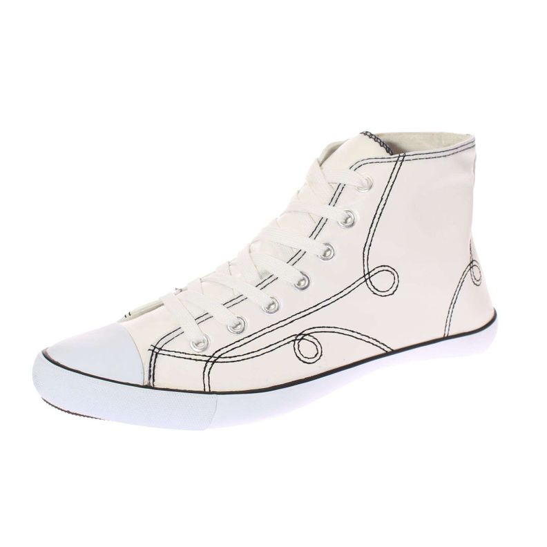 Zapatilla Lona Blanco Vía Franca Mujer Art: 5DSCO1086BLANCO-0
