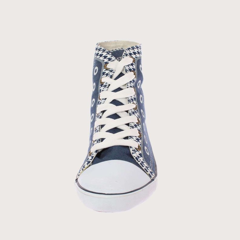 Zapatilla Lona Azul Vía Franca Mujer Art: 5DSCO1063AZUL-2