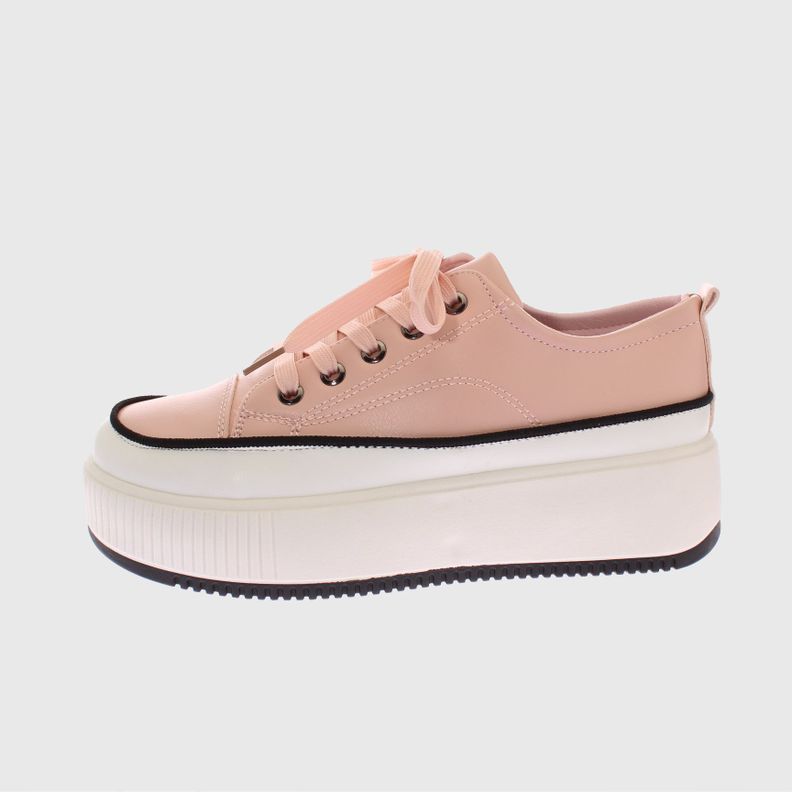Zapatilla Plataforma Rosado Vía Franca Mujer-1