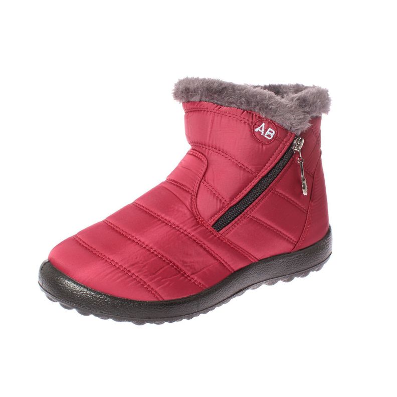 Botín Invernal Rojo Vía Franca Mujer-0