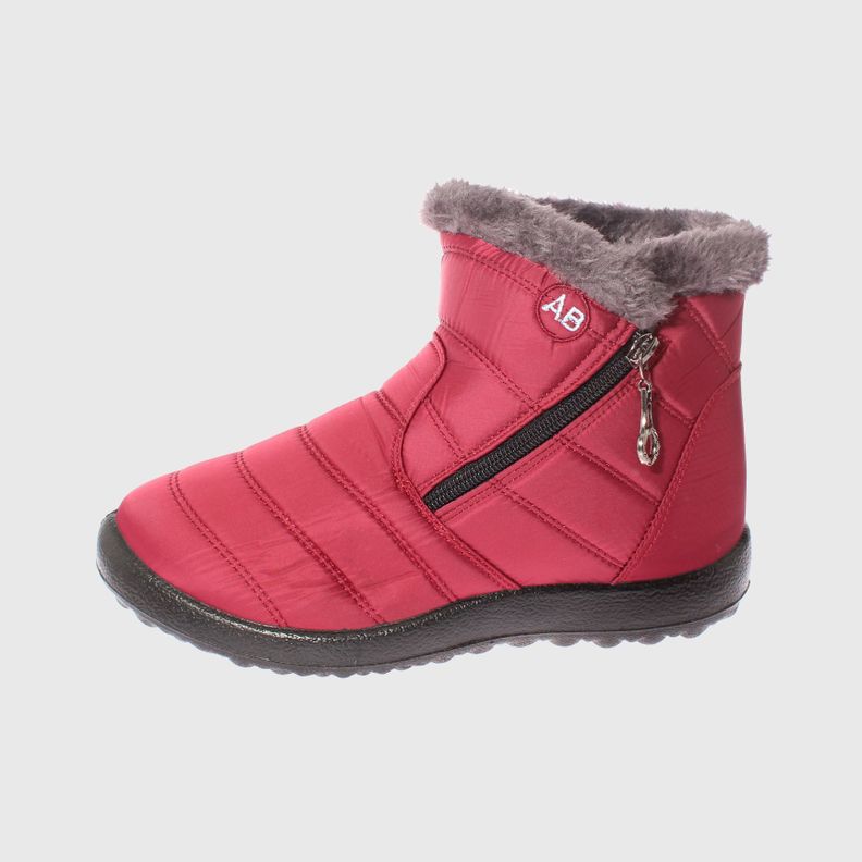 Botín Invernal Rojo Vía Franca Mujer-1