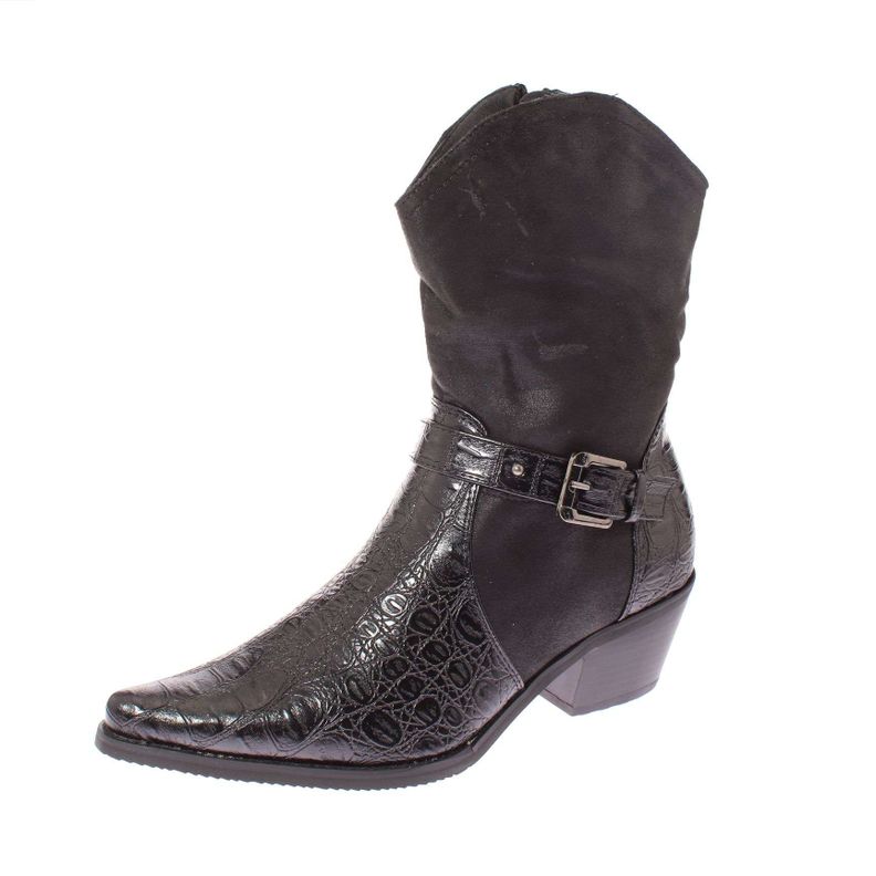 Bota Vaquera Negro Vía Franca Mujer Art: 52107BLACK-0