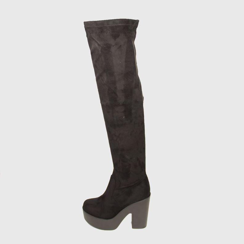 Bota Bucanera Negro Vía Franca Mujer-1
