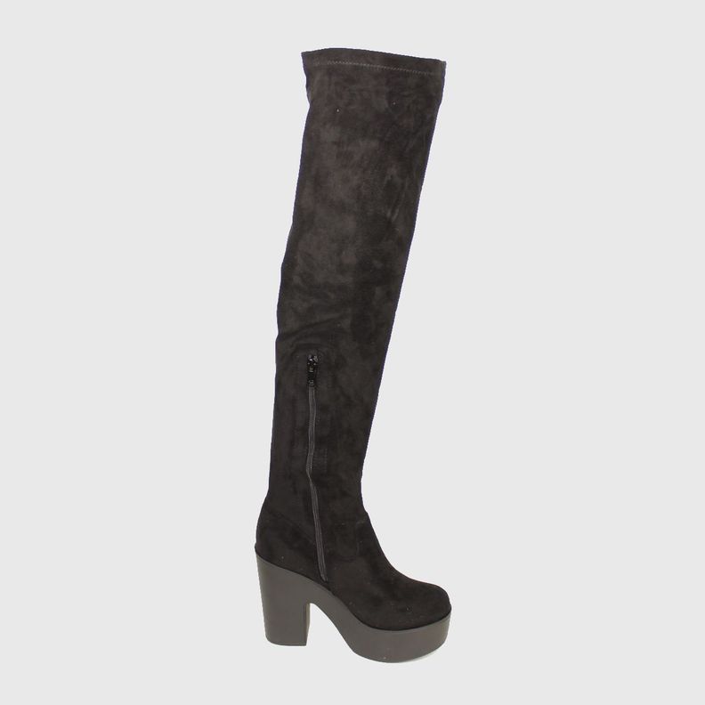 Bota Bucanera Negro Vía Franca Mujer-2