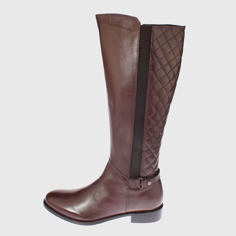 Bota Cuero Marrón Vía franca Mujer-3