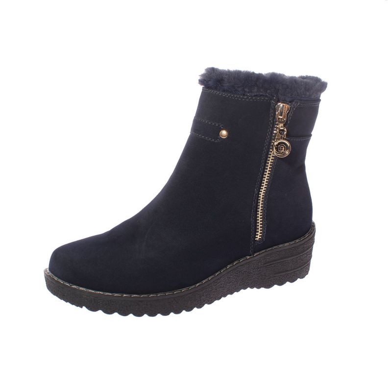 Botin Azul Marino Vía Franca Mujer-0