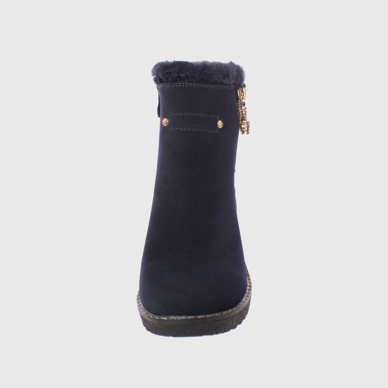 Botin Azul Marino Vía Franca Mujer-2