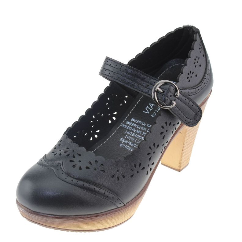 Zapato Negro Vía Franca Mujer Art: 5CM138902BLACK-0