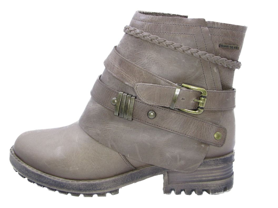 Botin Cuero Malboro Vía Franca Mujer-0