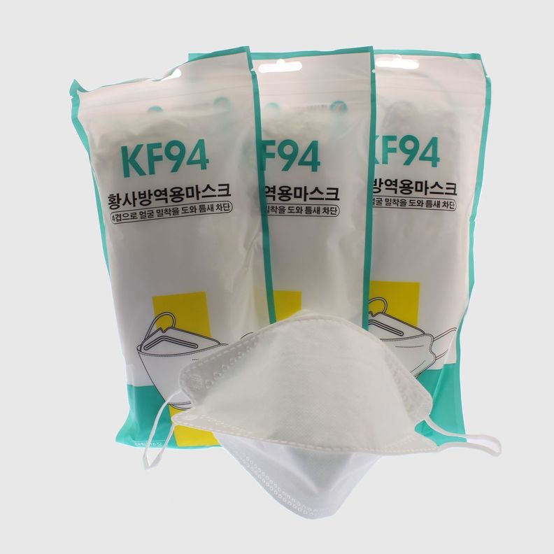Pack 30 Mascarillas KF94 Blanco Vía Franca Unisex-0