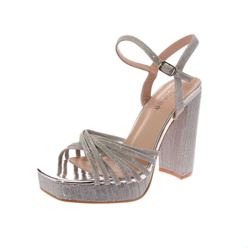 Sandalia Plateado Vía Franca Mujer Art: 5KD85SILVER-0