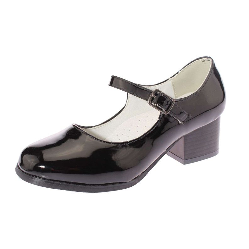 Zapato Cueca Negro Vía Franca Niña Art: 3LJ03505BLACK-0