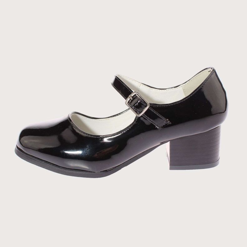 Zapato Cueca Negro Vía Franca Niña Art: 3LJ03505BLACK-1