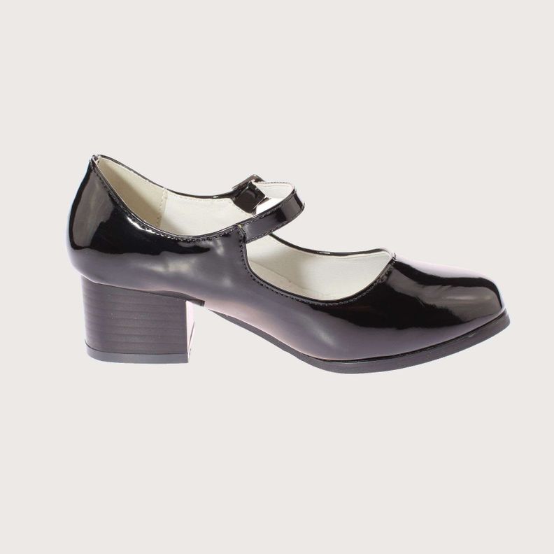 Zapato Cueca Negro Vía Franca Niña Art: 3LJ03505BLACK-3