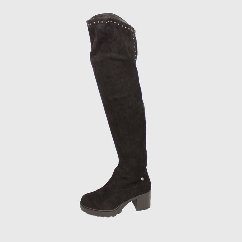 Bota Bucanera Negro Vía Franca Mujer-1
