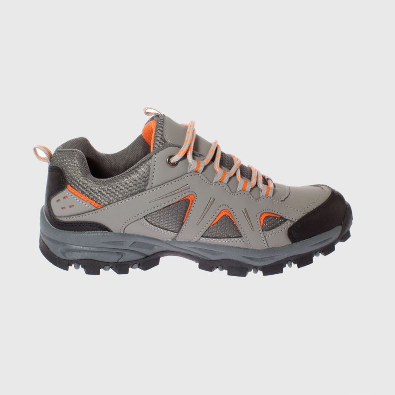 Zapatilla Outdoor Gris/naranjo Vía Franca Mujer-2
