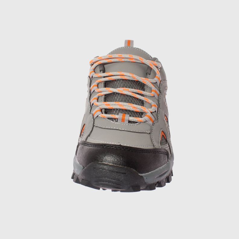 Zapatilla Outdoor Gris/naranjo Vía Franca Mujer-4