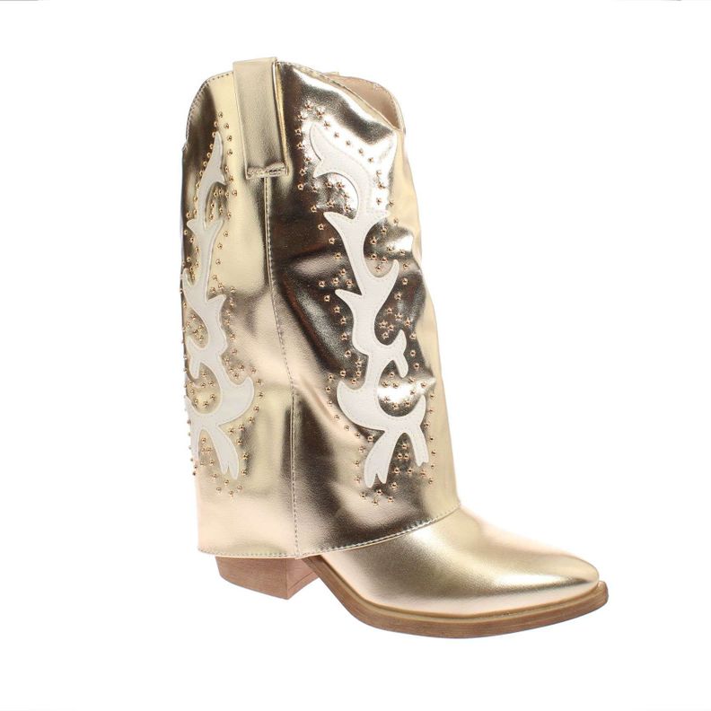 Bota Vaquera Dorado Vía Franca Mujer Art: 5Q26DORADO-0
