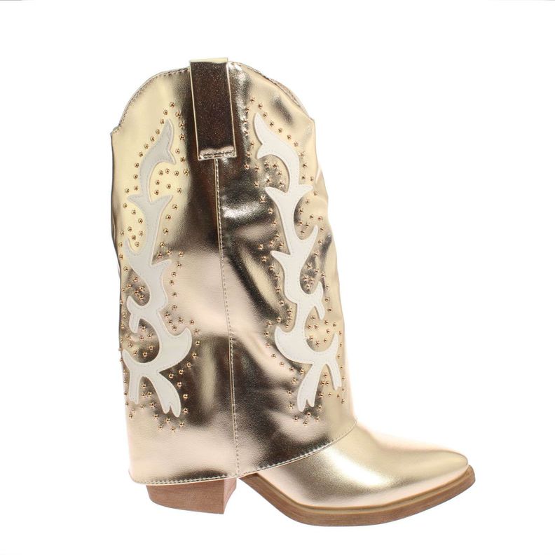Bota Vaquera Dorado Vía Franca Mujer Art: 5Q26DORADO-1