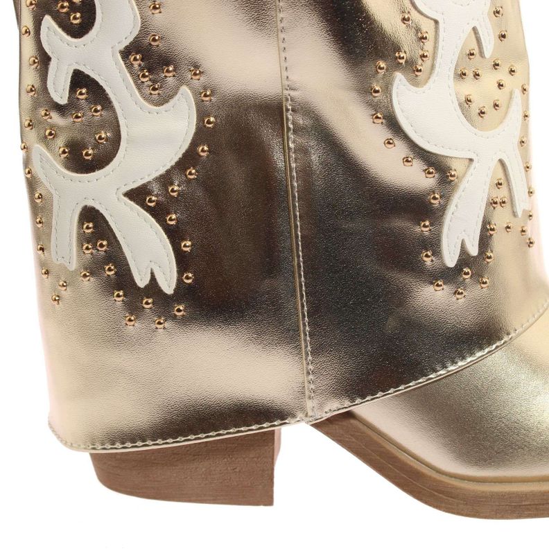 Bota Vaquera Dorado Vía Franca Mujer Art: 5Q26DORADO-4