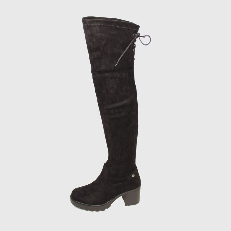 Bota Bucanera Negro Vía Franca Mujer-1