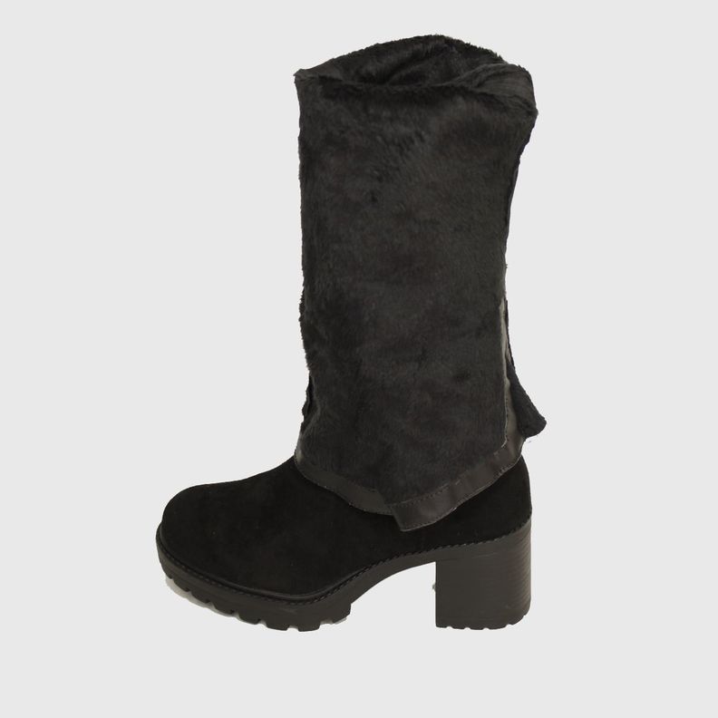 Bota Bucanera Negro Vía Franca Mujer-3